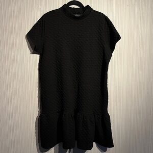 Plus size Eloquii textured sweater mini dress w/ ruffle